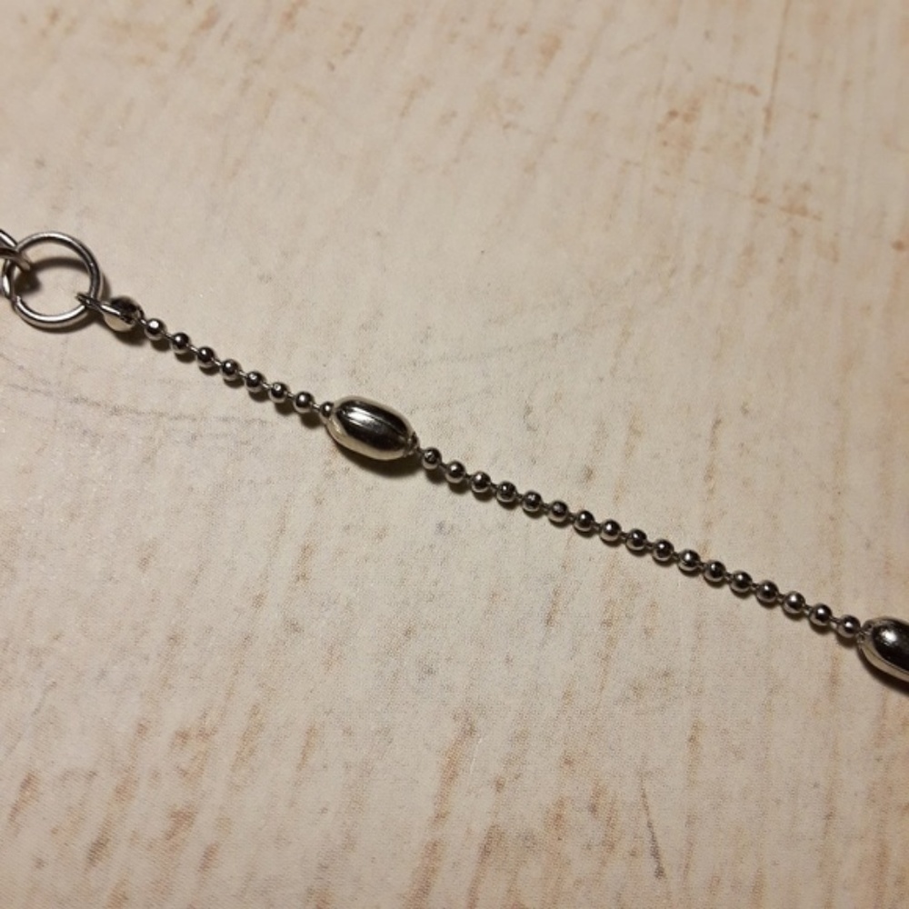 Cute Set Silver Heart Ball Chain Choker Necklace - Picture 4 of 6